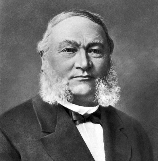 Portrait of a man with a sideburns beard