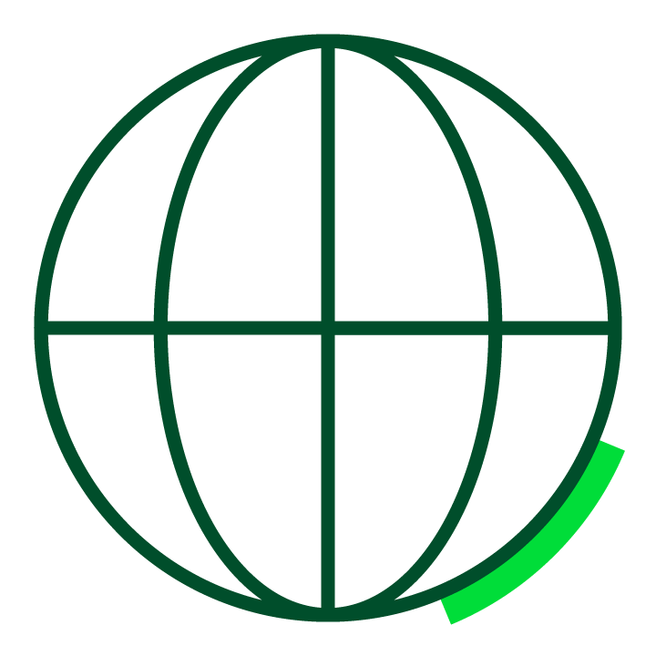 Illustration eines Globus