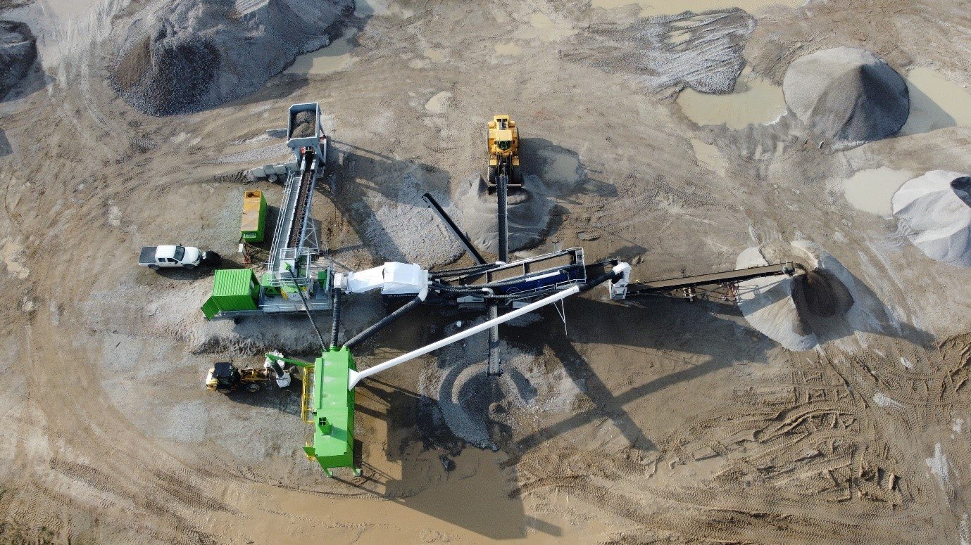 A birds-eye perspective of a mobile pilot plant