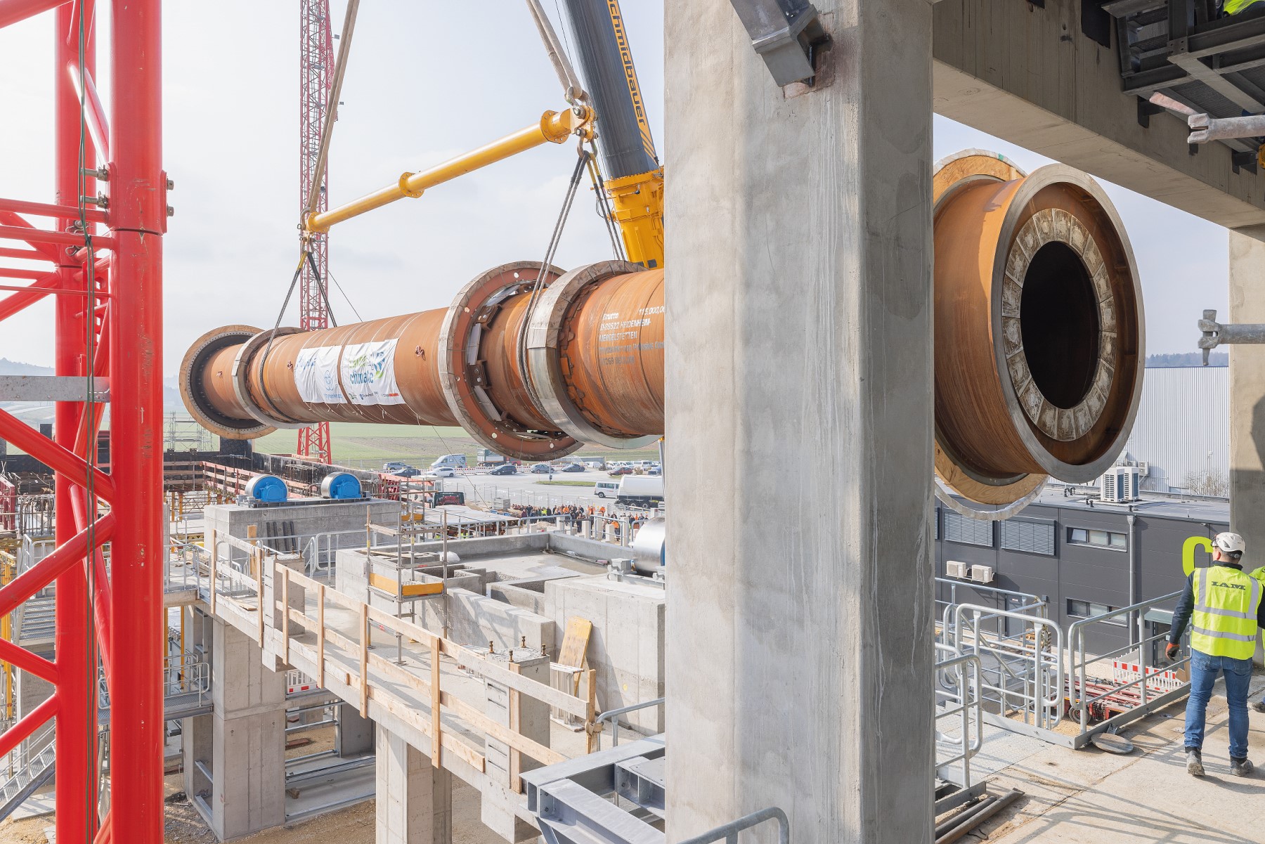 Use of the rotary kiln in the catch4climate research project