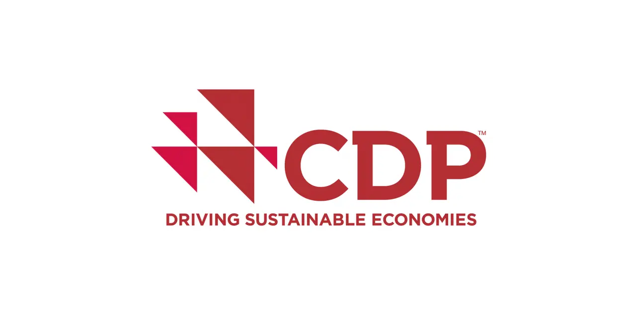 Logo with a geometric design in red next to the letters ‘CDP’ in bold, uppercase font, and the tagline ‘DRIVING SUSTAINABLE ECONOMIES’ below.
